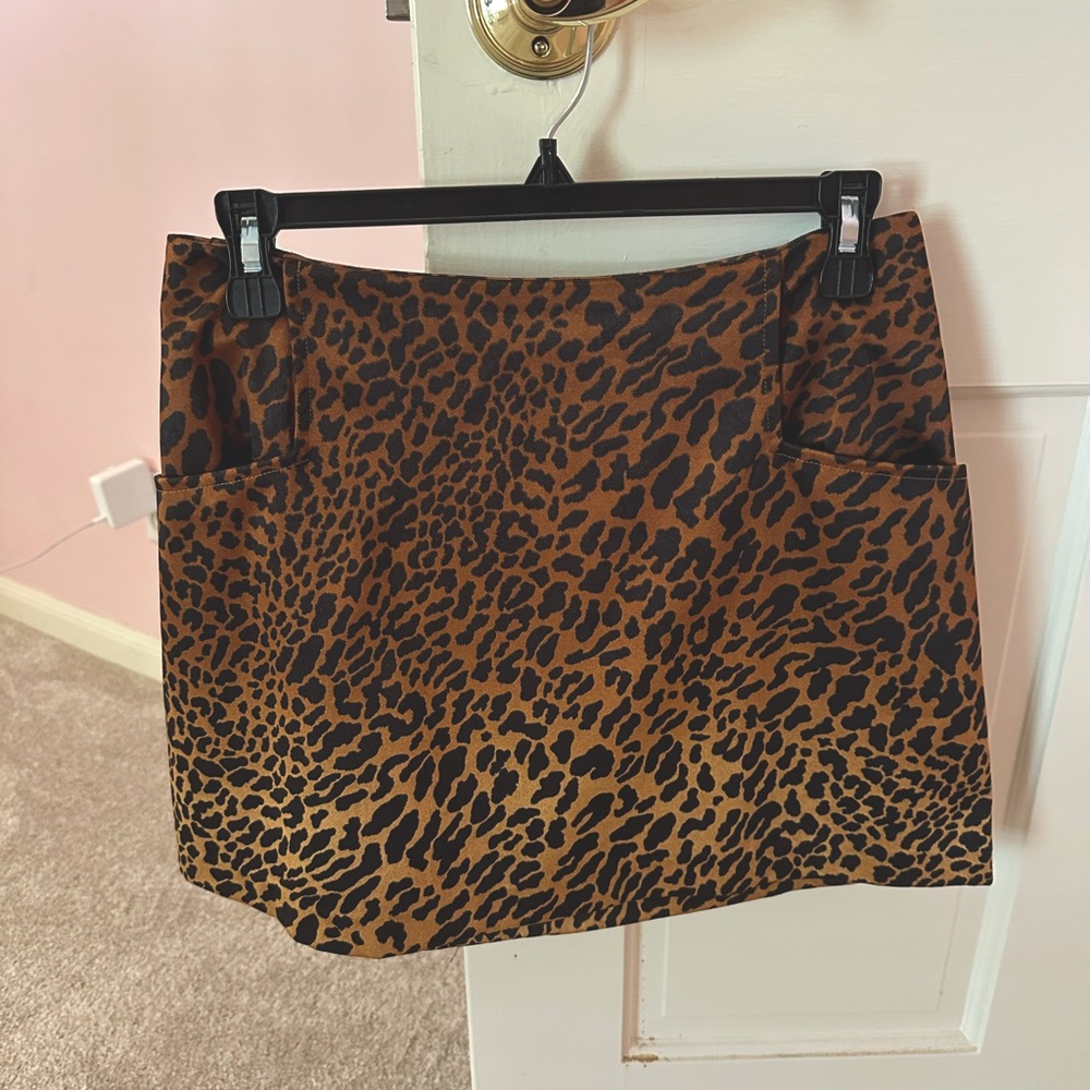 Cheetah Print Mini Skirt
